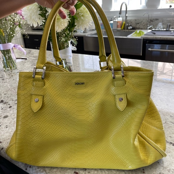 Yellow Joop bag! Like new! Only used once. Real leather - Picture 4 of 14